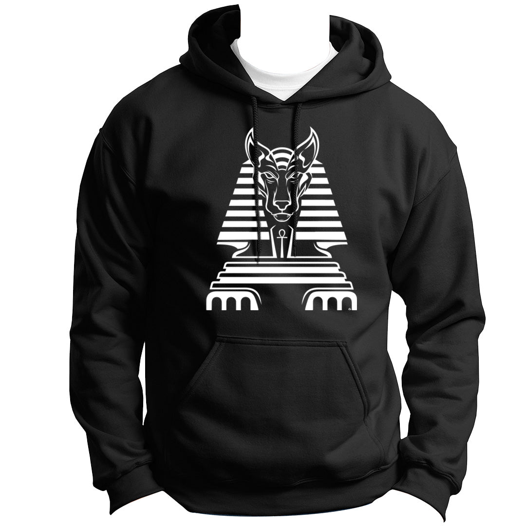 ANCIENT SERIES JACKEL SPHINX HOODIE PULLOVER VINYL HEAT PRESS ORIGINAL ART