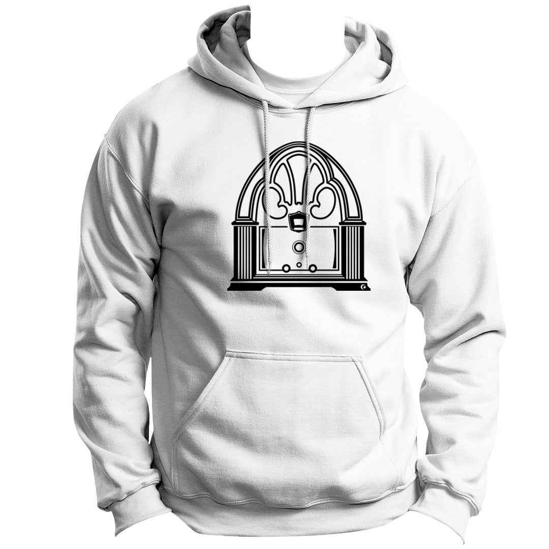 RETRO RADIO SERIES VINTAGE PHILCO 1940’S HOODIE PULLOVER SWEATSHIRT VINYL HEAT PRESS ORIGINAL ART