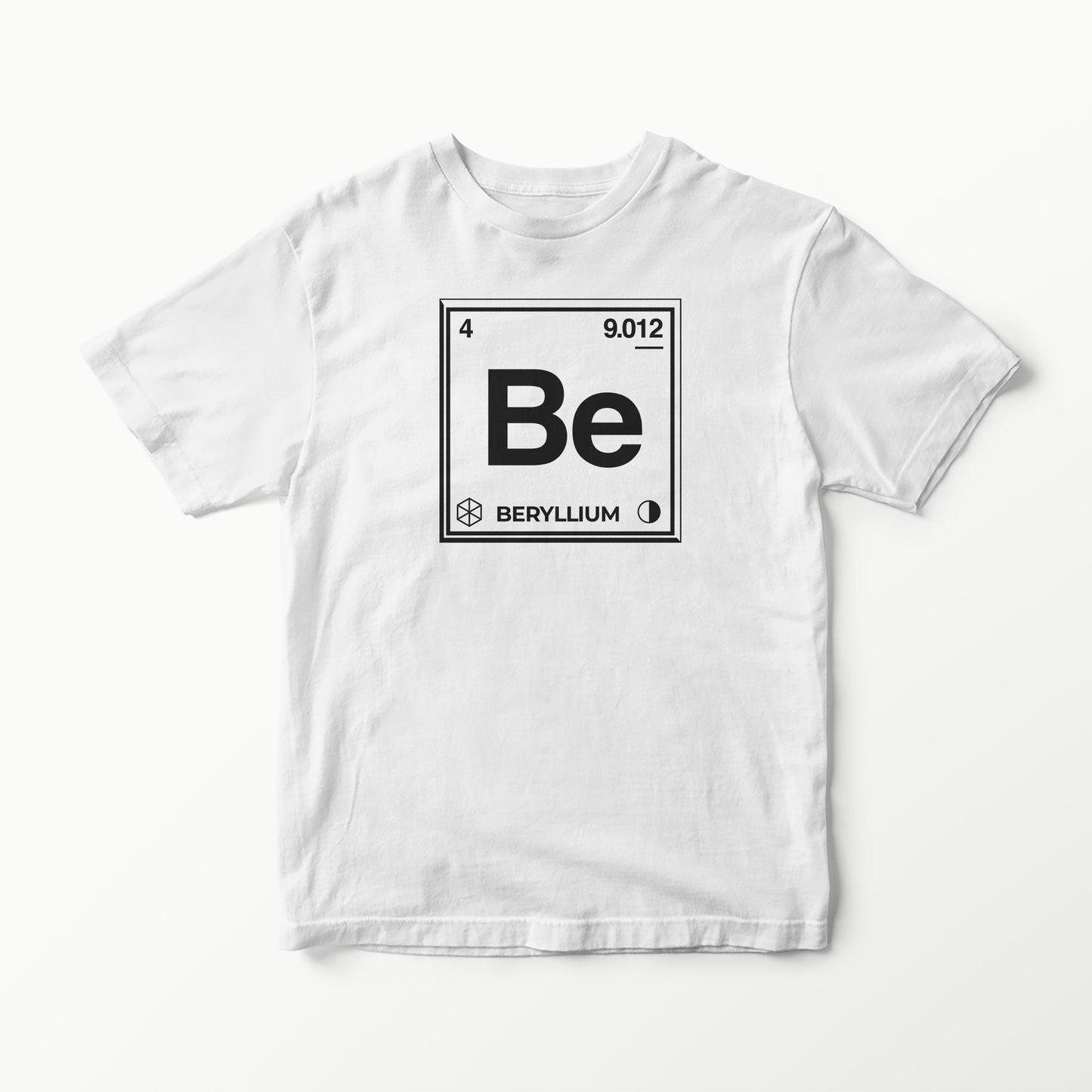 PERIODIC TABLE SERIES BE BERYLLIUM ELEMENTAL T-SHIRT TEE VINYL HEAT PRESS ORIGINAL ART