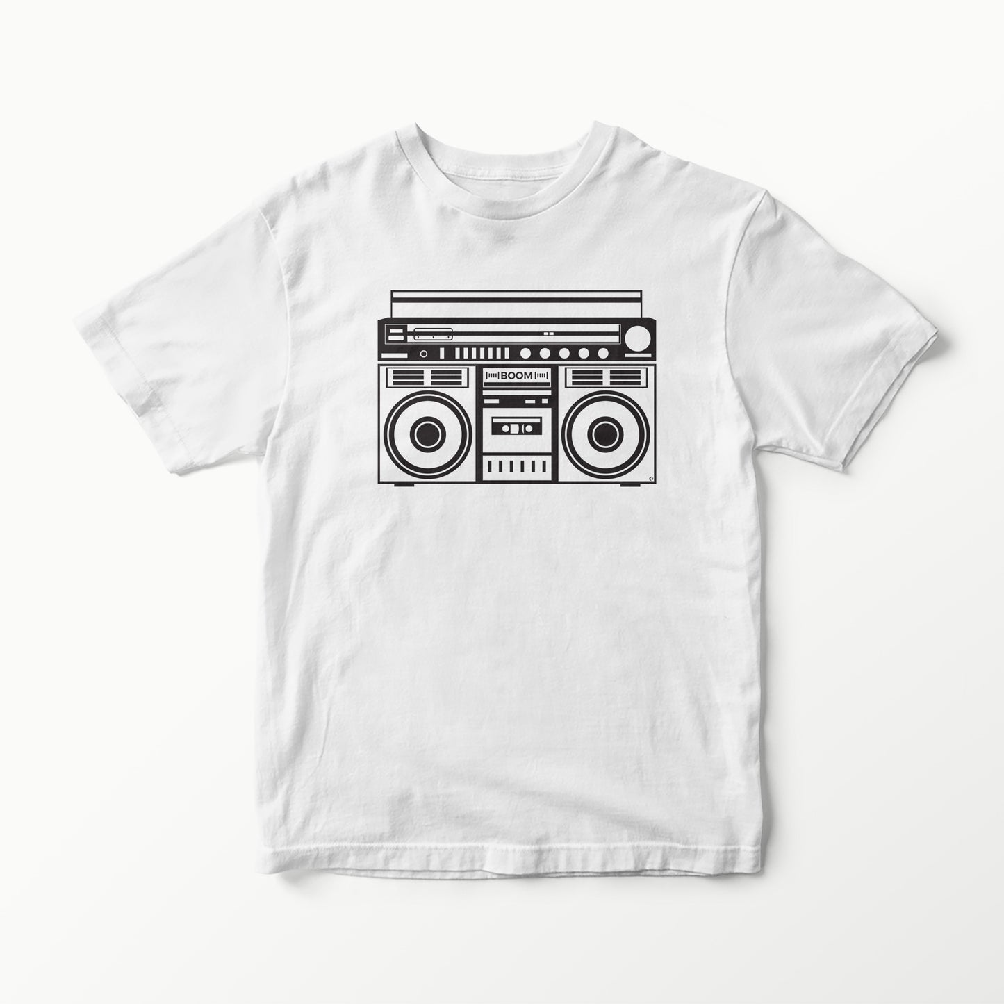 RETRO RADIO SERIES BOOMBOX T-SHIRT TEE VINYL HEAT PRESS ORIGINAL ART