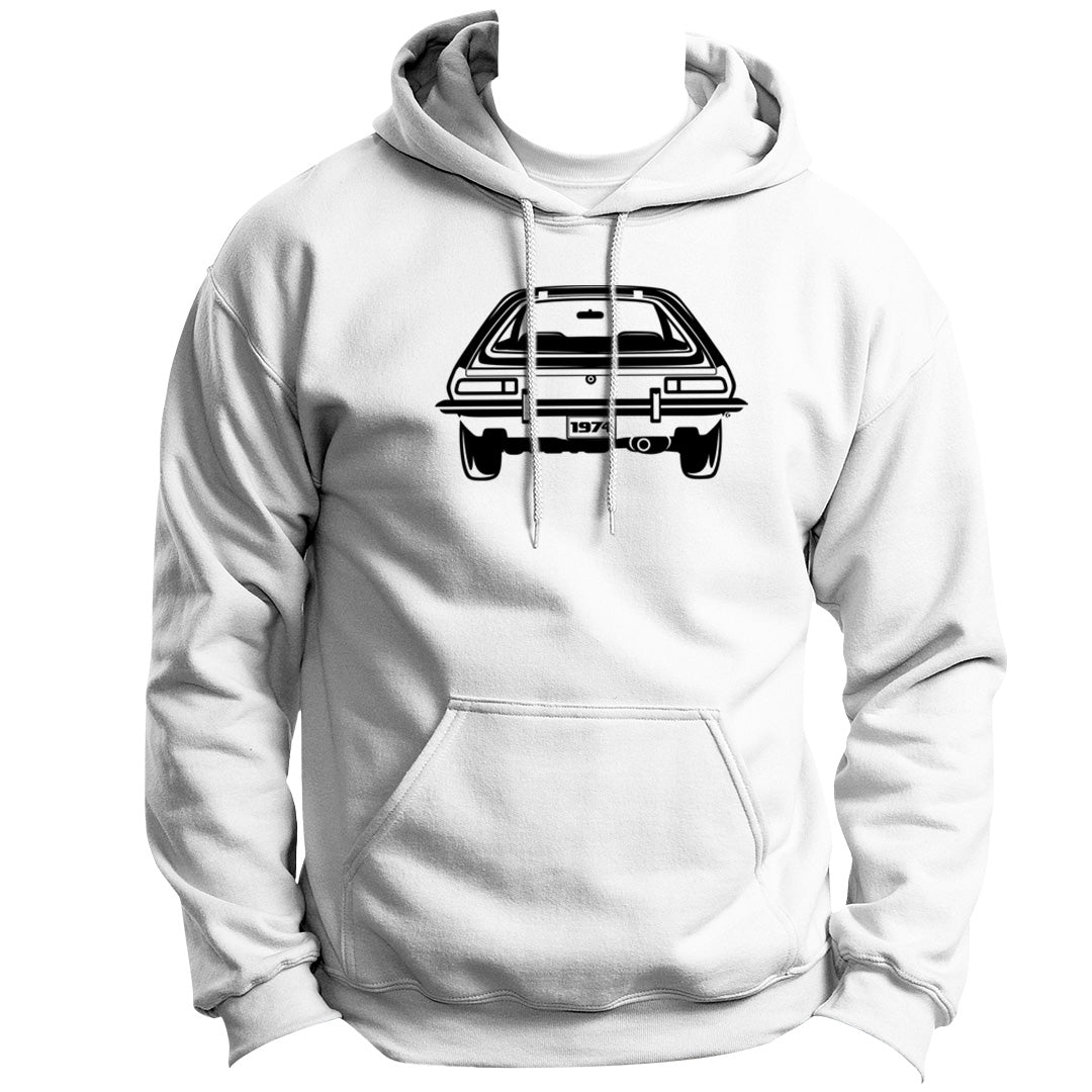 CAR BACK SERIES FORD PINTO 1974 HOODIE PULLOVER VINYL HEAT PRESS ORIGINAL ART