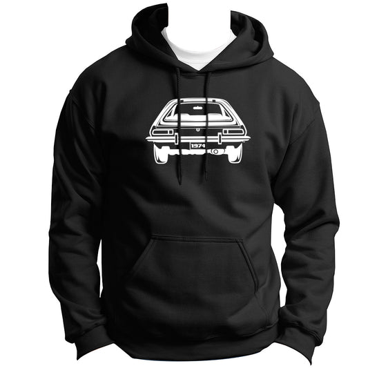 CAR BACK SERIES FORD PINTO 1974 HOODIE PULLOVER VINYL HEAT PRESS ORIGINAL ART