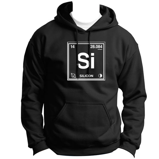 PERIODIC TABLE SERIES SI SILICON ELEMENTAL HOODIE PULLOVER SWEATSHIRT VINYL HEAT PRESS ORIGINAL ART