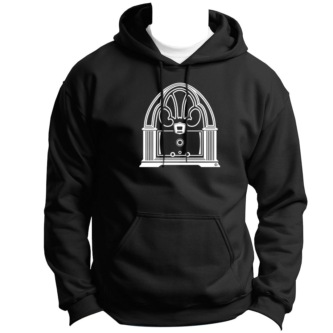 RETRO RADIO SERIES VINTAGE PHILCO 1940’S HOODIE PULLOVER SWEATSHIRT VINYL HEAT PRESS ORIGINAL ART
