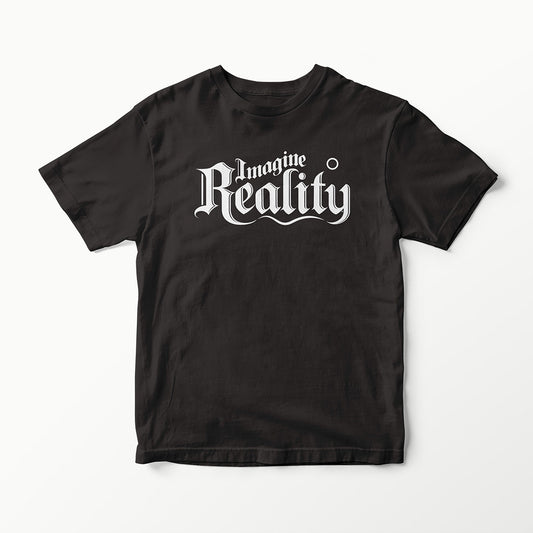 SCRIPT SERIES IMAGINE REALITY CUSTOM BLACKLETTER T-SHIRT TEE VINYL HEAT PRESS ORIGINAL ART