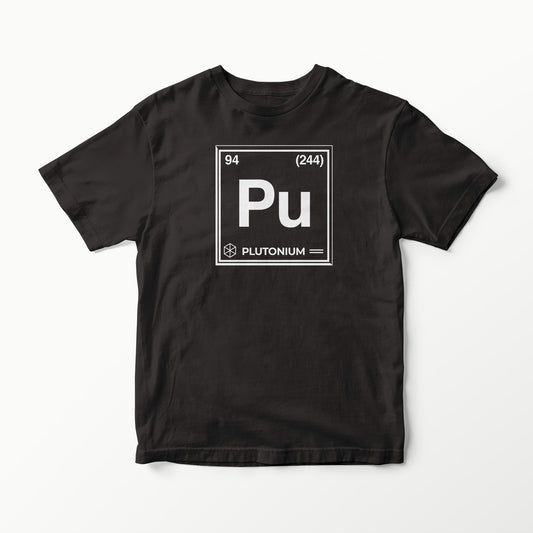 PERIODIC TABLE SERIES PU PLUTONIUM ELEMENTAL T-SHIRT TEE VINYL HEAT PRESS ORIGINAL ART