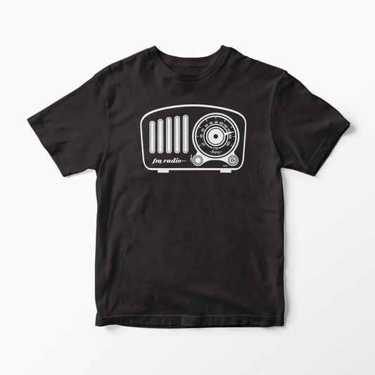 RETRO RADIO SERIES VINTAGE FM RADIO T-SHIRT TEE VINYL HEAT PRESS ORIGINAL ART
