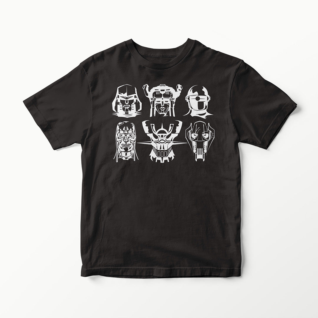 BOTS & DROIDS SERIES MEGATRON VOLTRON GORT TERMINATOR T-800 MAZINGER Z GENERAL GRIEVOUS T-SHIRT TEE VINYL HEAT PRESS ORIGINAL ART